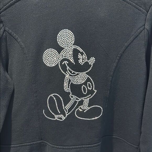 Disney Parks Black Moto Women's Jacket with Mickey Mouse size Medium - Picture 5 of 10